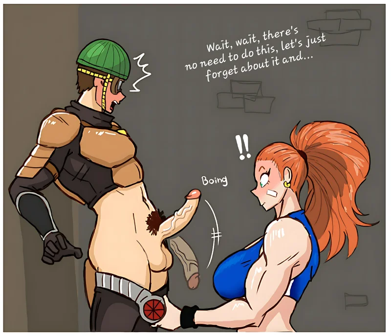 Captain Mizuki getting fucked by a guy in armor from One Punch Man