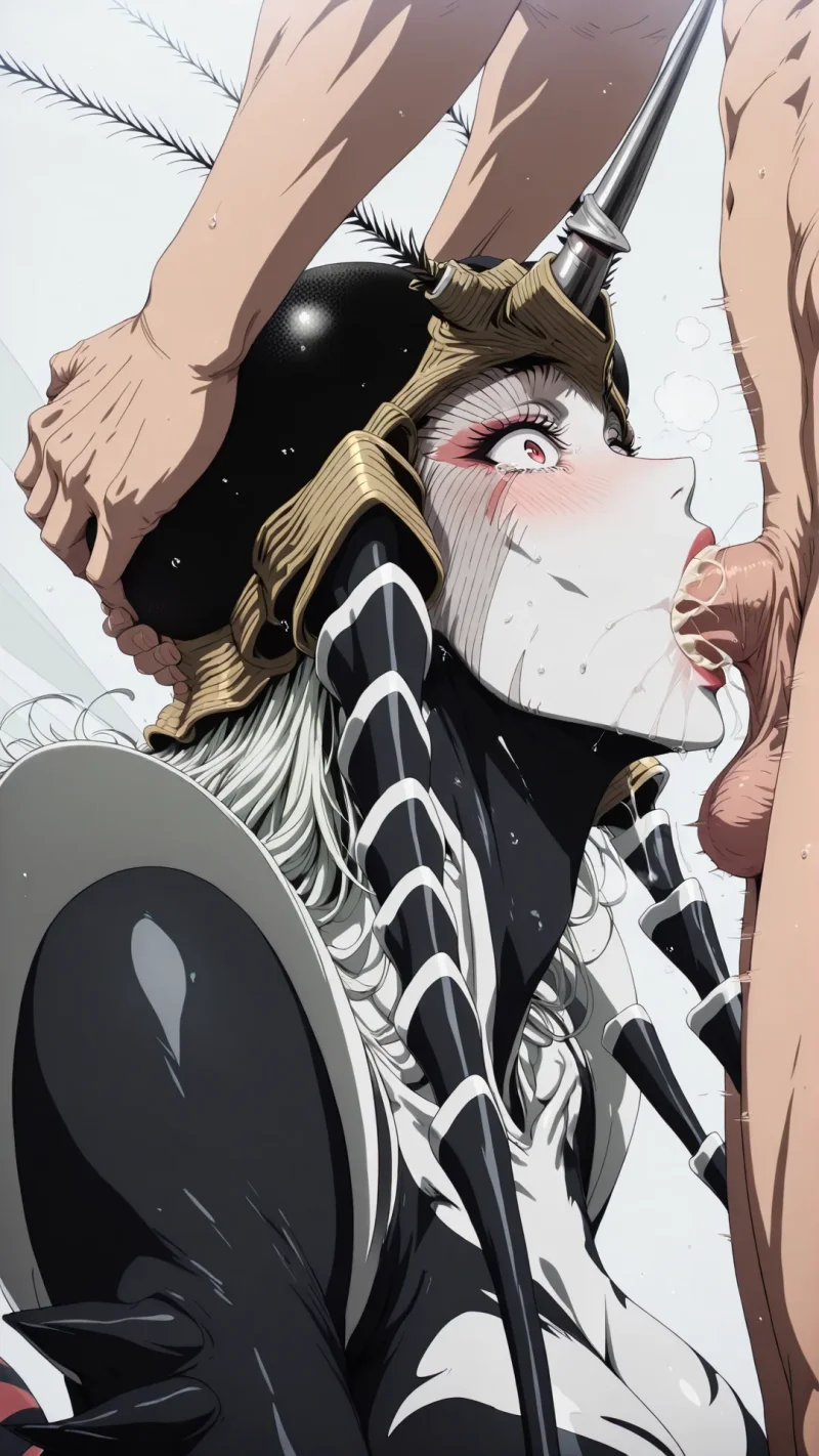Mosquito Girl from One Punch Man getting a blowjob