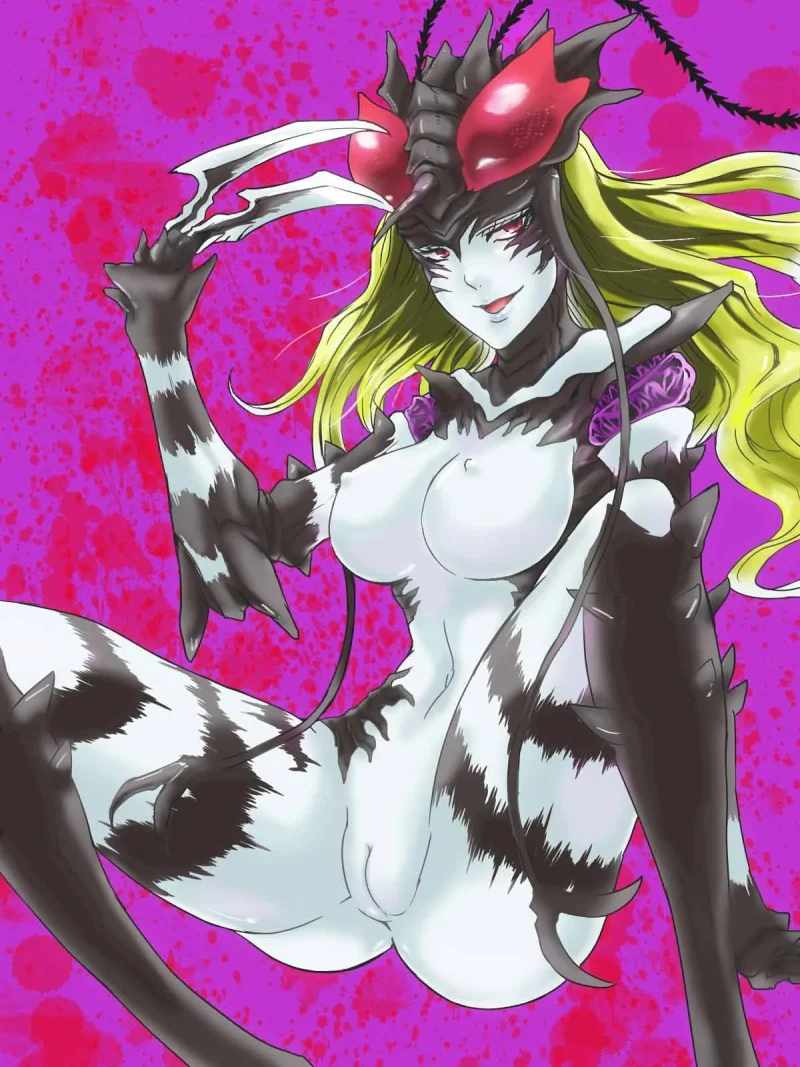 Mosquito Girl from One Punch Man posing nude with big tits out