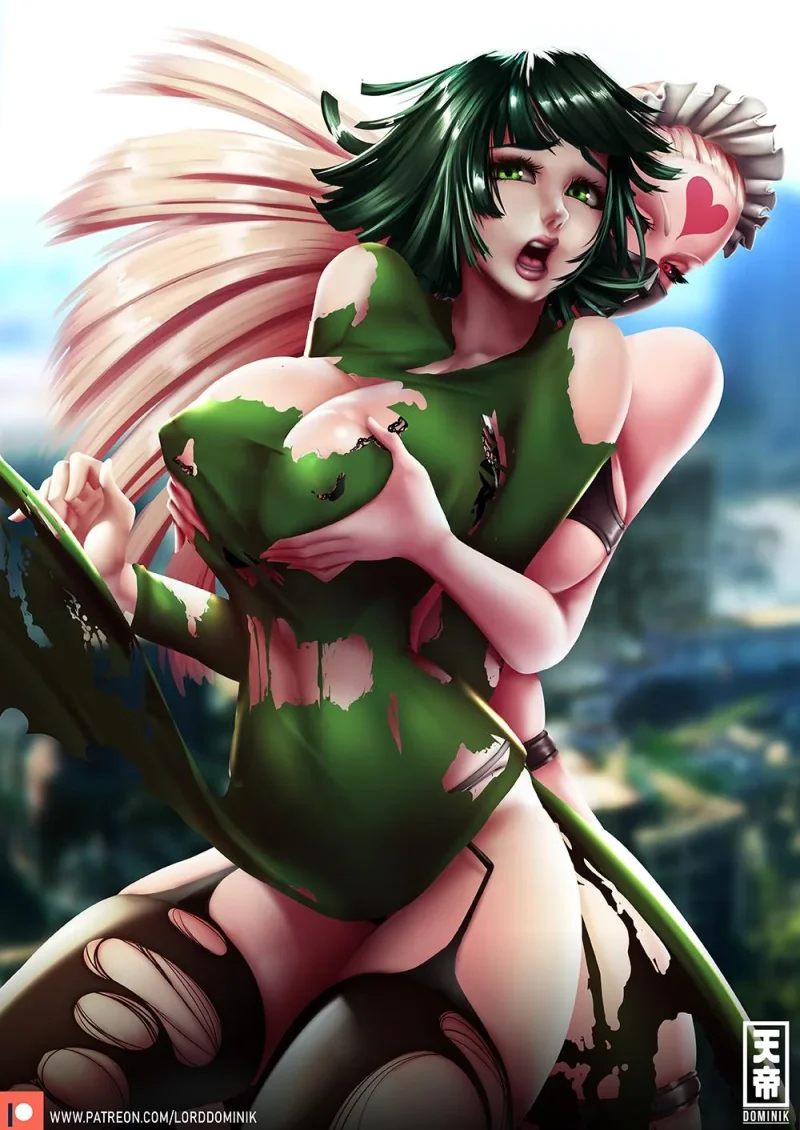 Monster Princess from One Punch Man groping fubuki